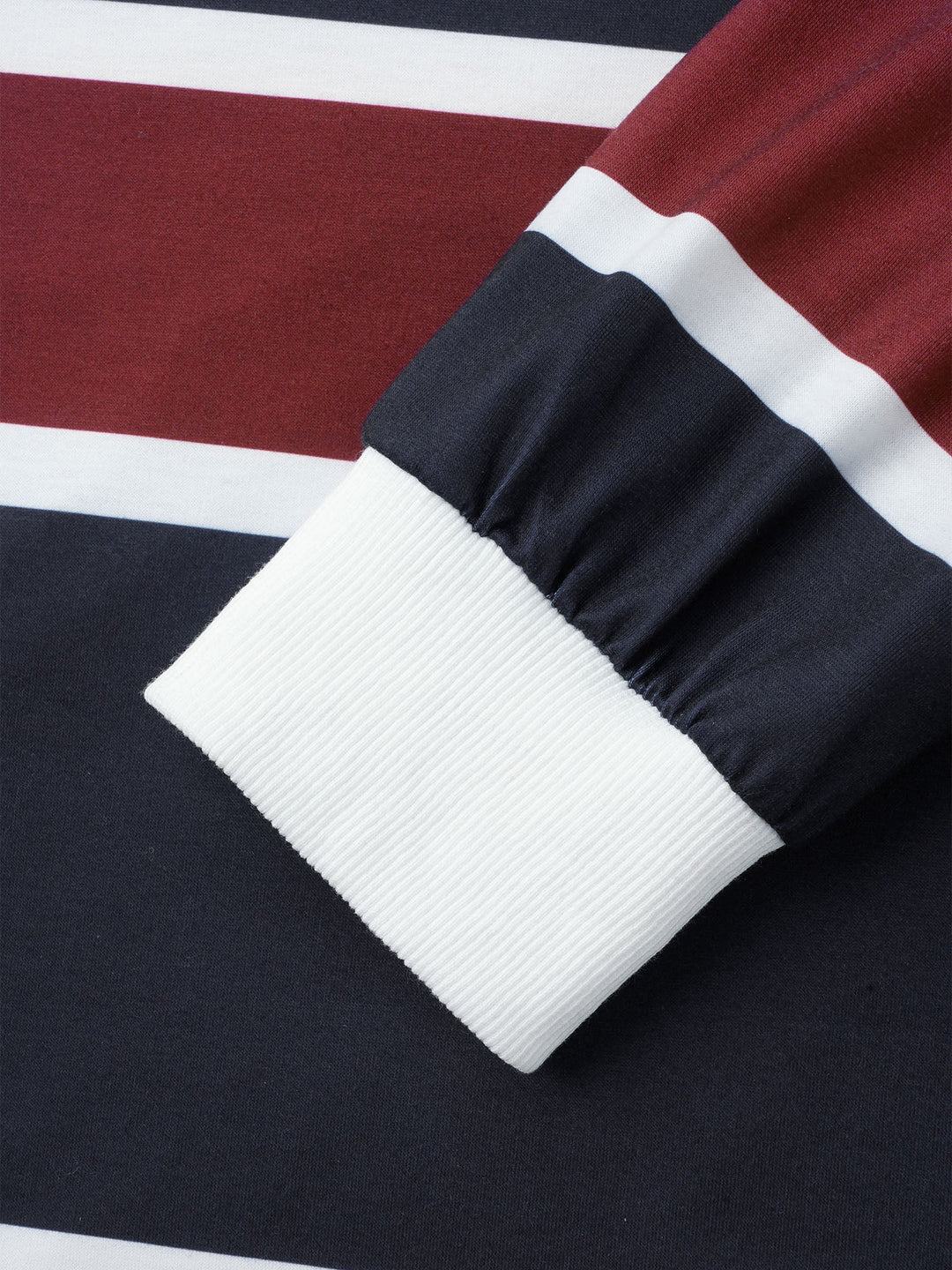 Contrast Striped Drop Shoulder Sweatshirt