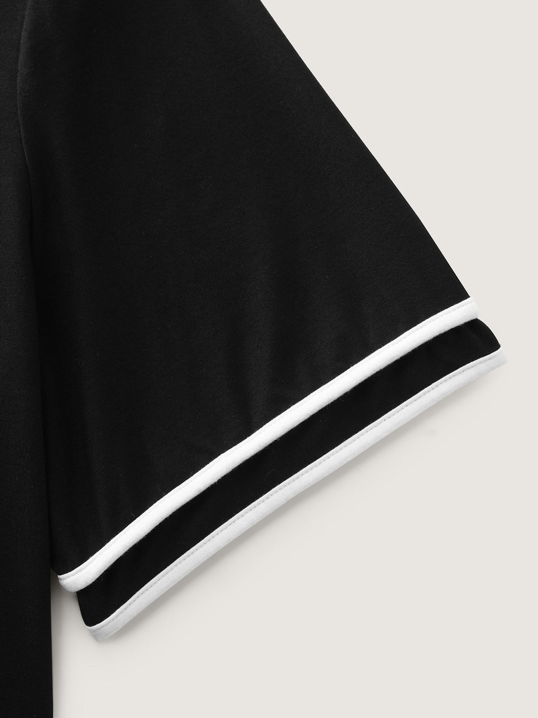 Supersoft Sailor Neck-Tie Contrast Knit Top