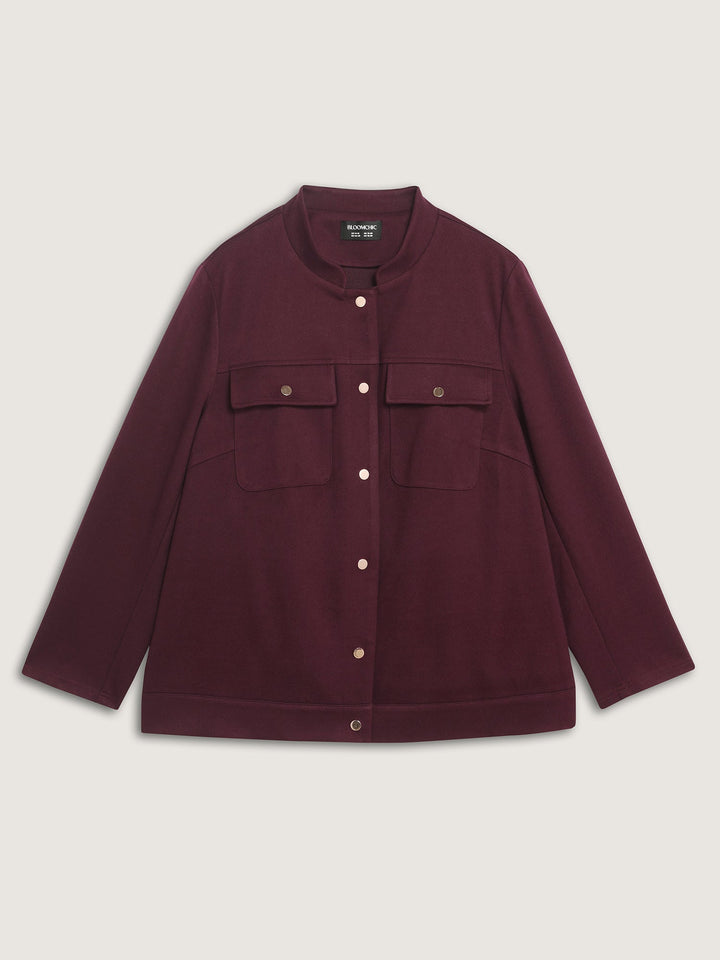 Chest Pockets Button-Down Jacket
