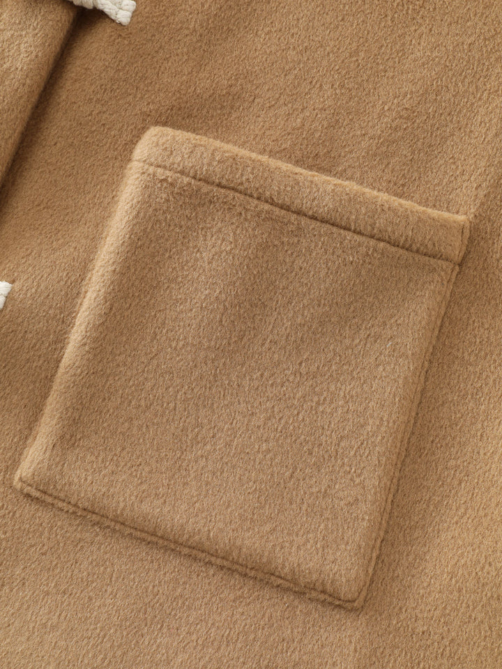 Loop Buttons Pockets Relaxed-Fit Jacket