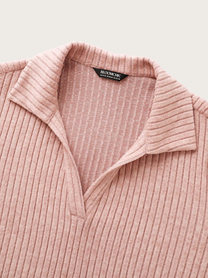 Solid Pit Strip Stretch Sweatshirt