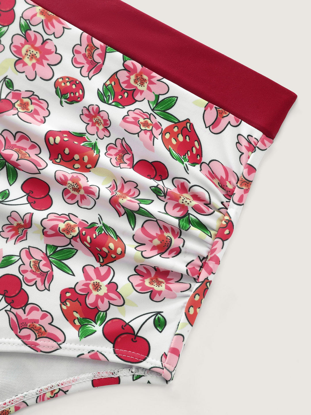 Floral Print Full-Hip Coverage Swim Bottoms