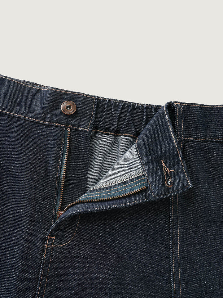 Stretchy Maxi Denim Skirt