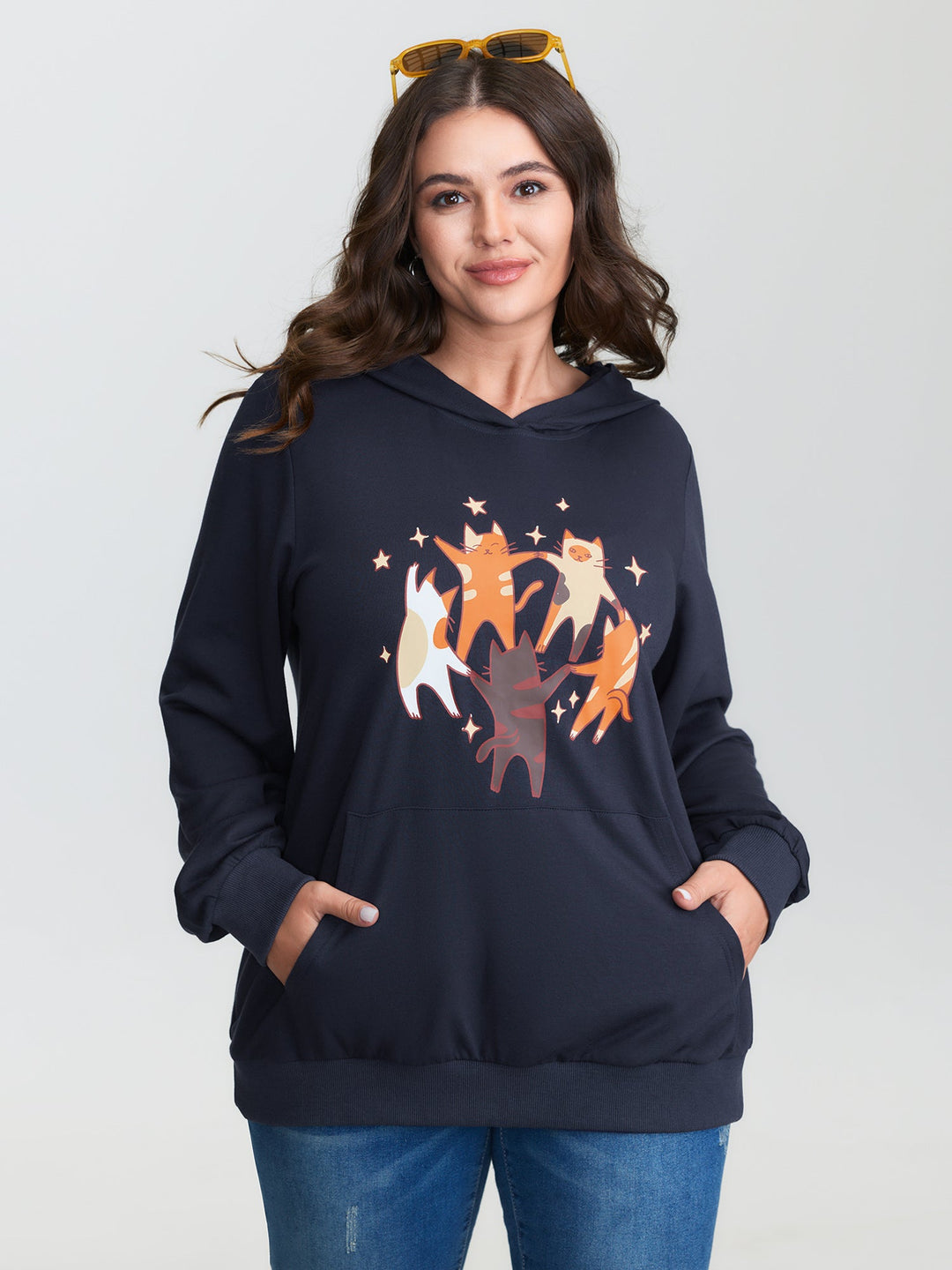 Supersoft Midnight Cats Hoodie
