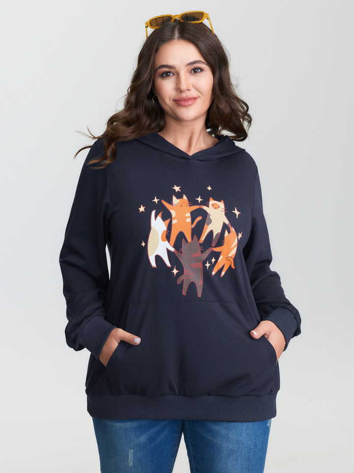 Supersoft Midnight Cats Hoodie