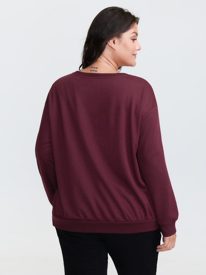 Holiday Gifts Embroidered Heather Sweatshirt