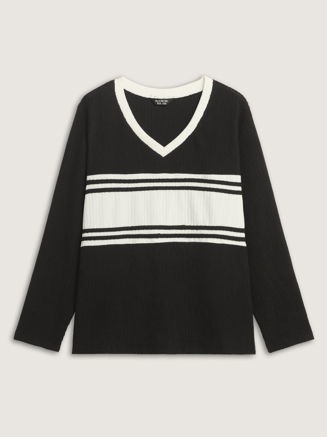Supersoft Colorblock Textured Sweatshirt