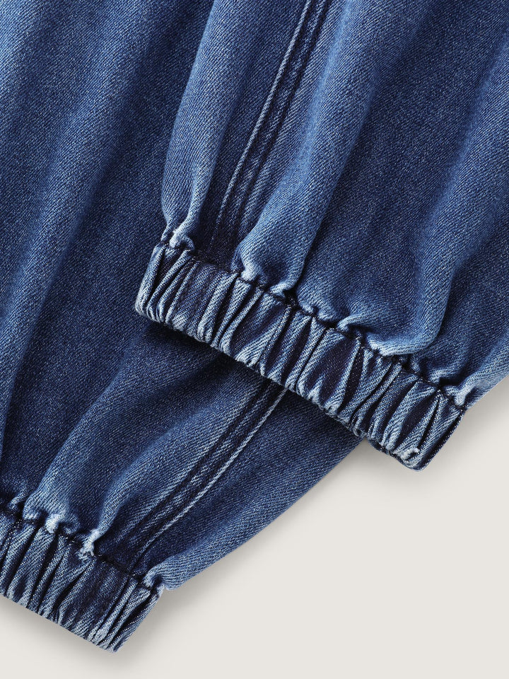 Pull-On Rubber Waist Jeans