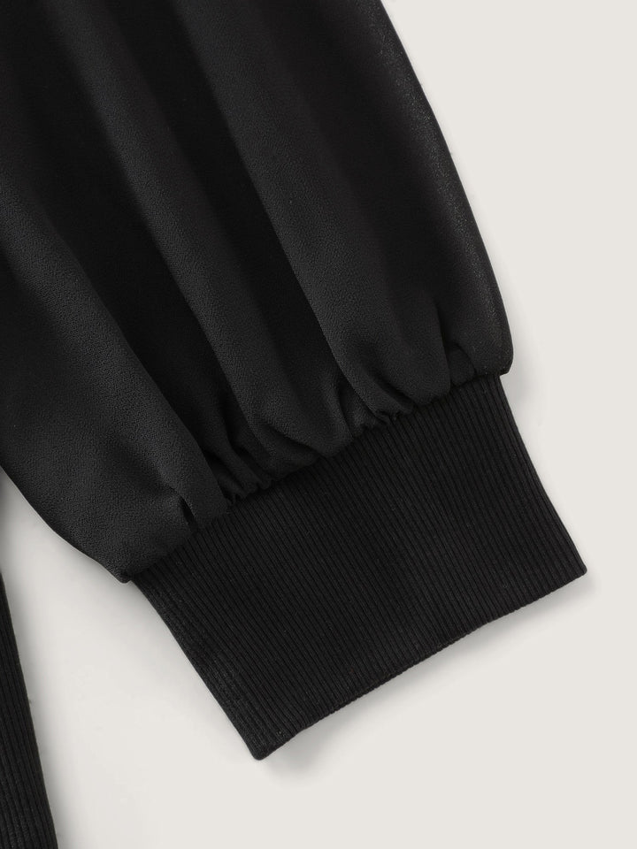 Sweetheart Neckline Cinched Waist Blouse