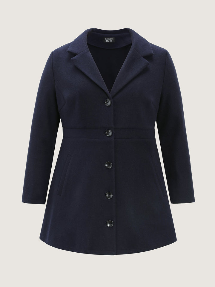 Cinched-Flared High-Low Hem Jacket