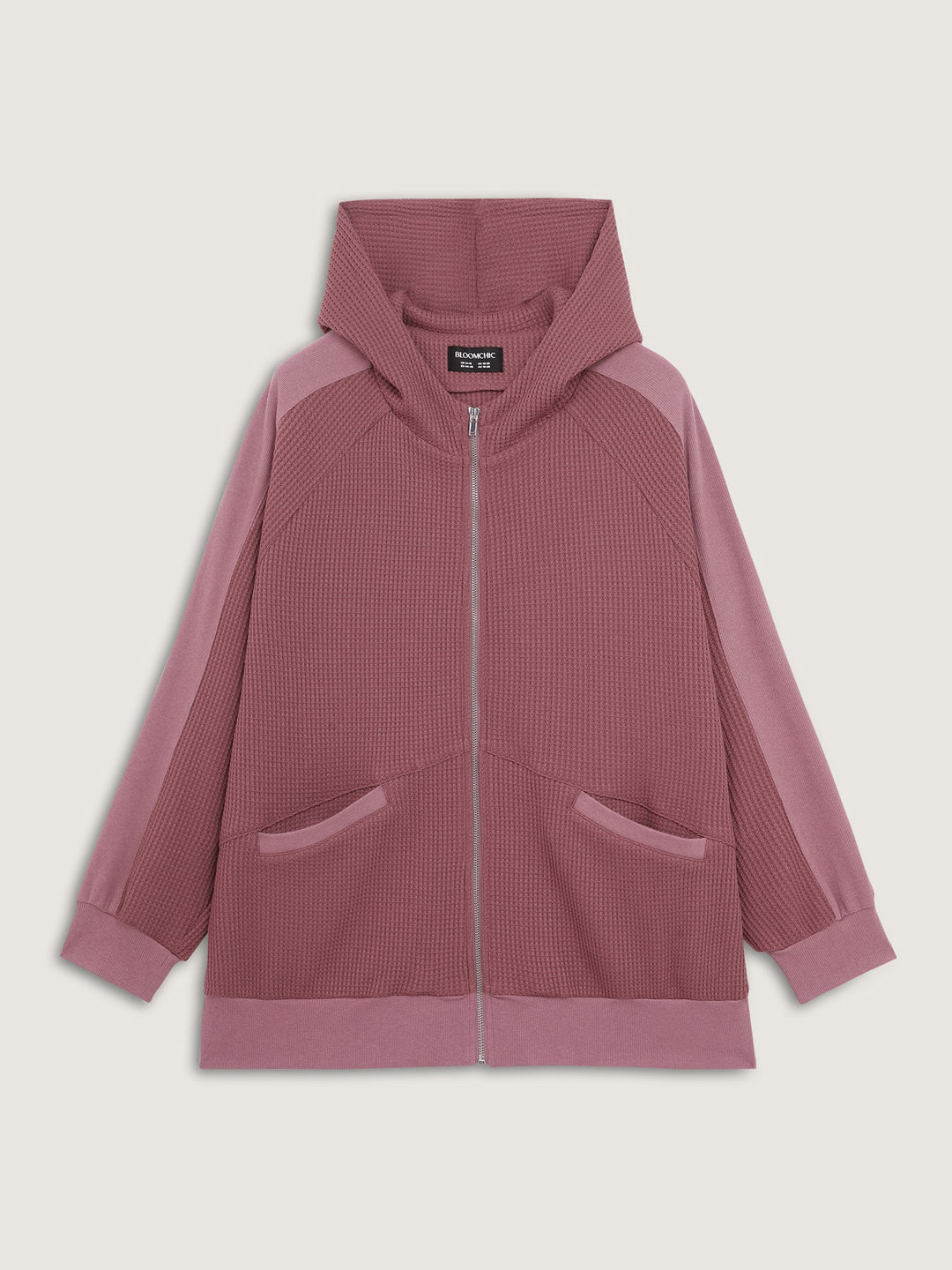 Waffle Weave Blend Pockets Jacket