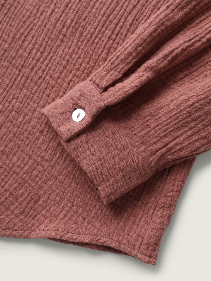 Pure Cotton Long Button Down Jacket