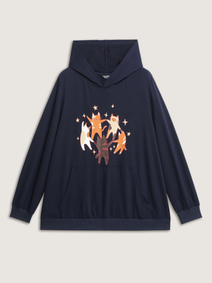 Supersoft Midnight Cats Hoodie