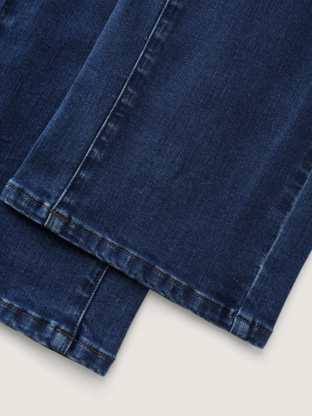 Stretchy Mid-Rise Straight-Leg Jeans