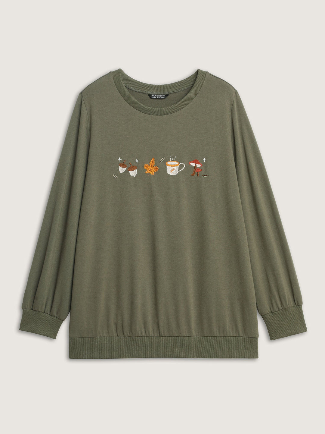 Supersoft Cozy Embroidery Sweatshirt