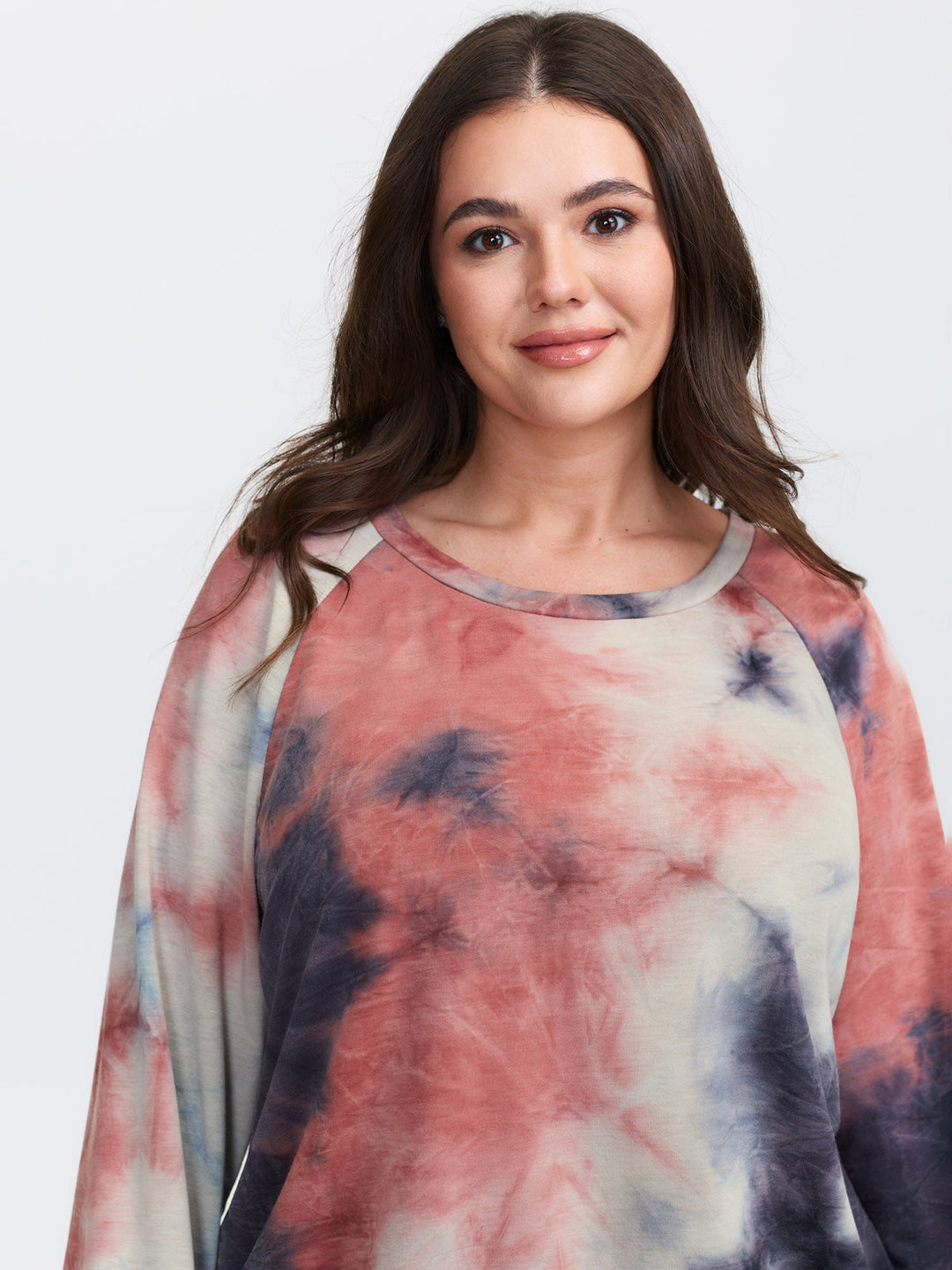 Round Neck Tie-Dye Sweatshirt