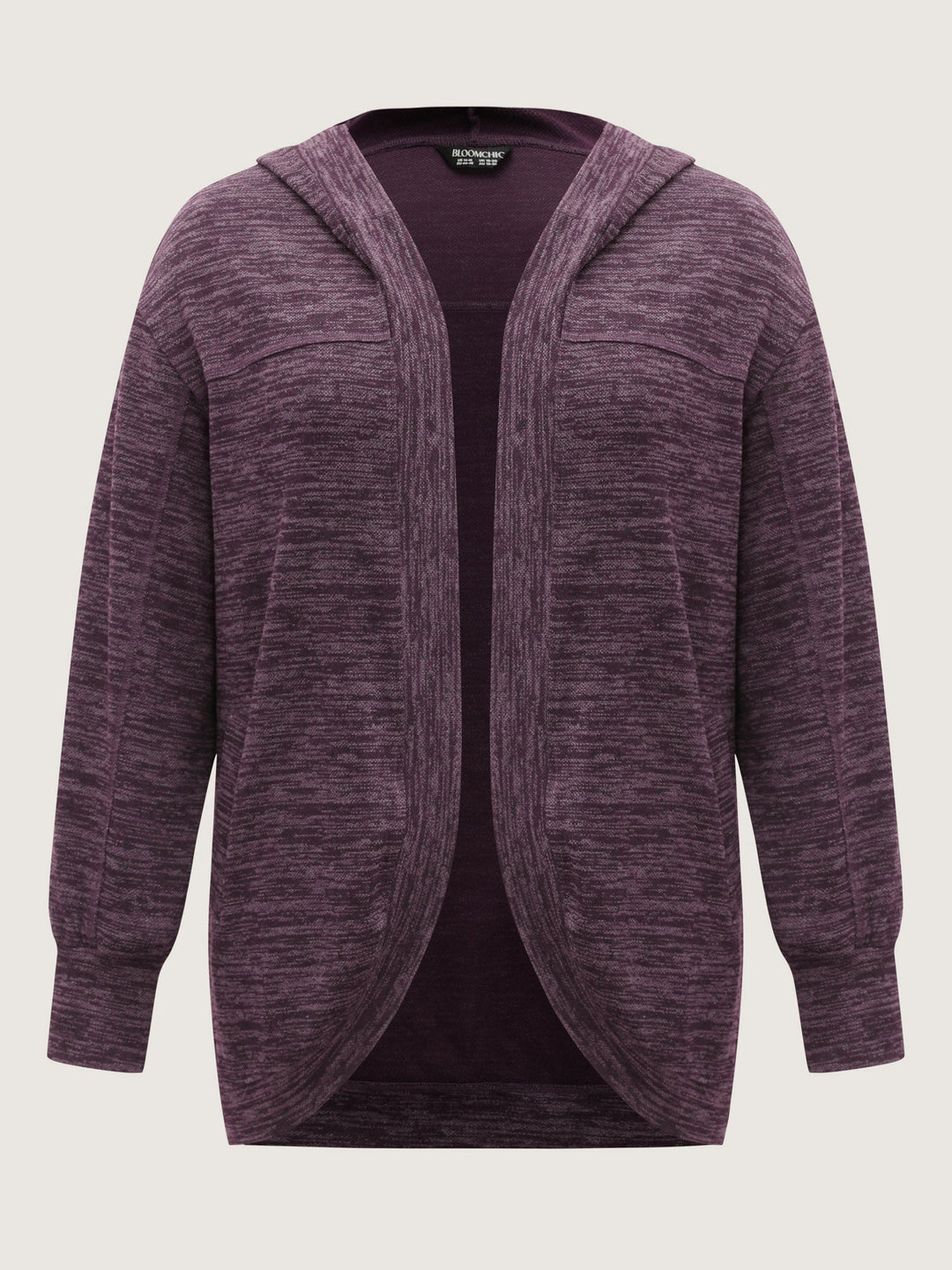 Heather Arc Hem Front-Open Jacket