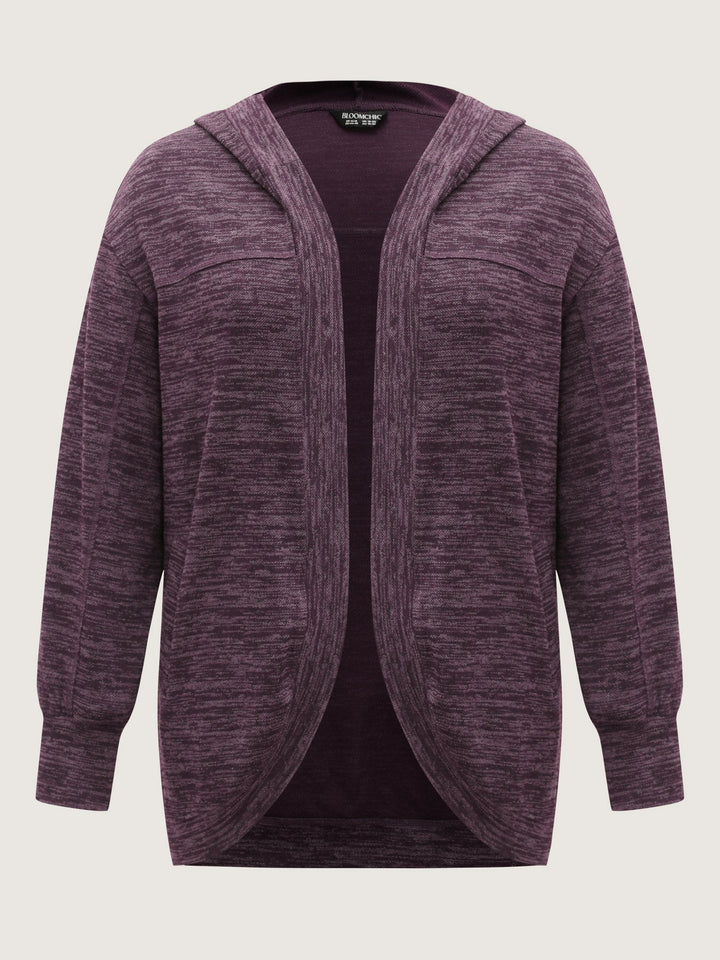 Heather Arc Hem Front-Open Jacket