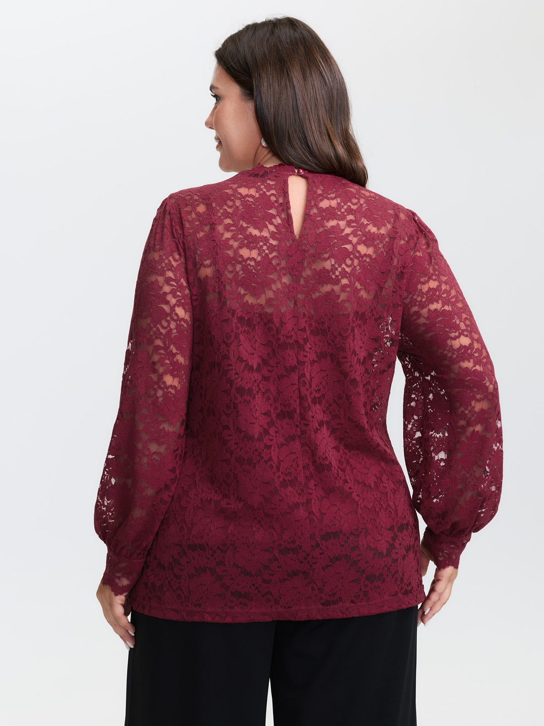 Spice It Up Sheer Lace Blouse