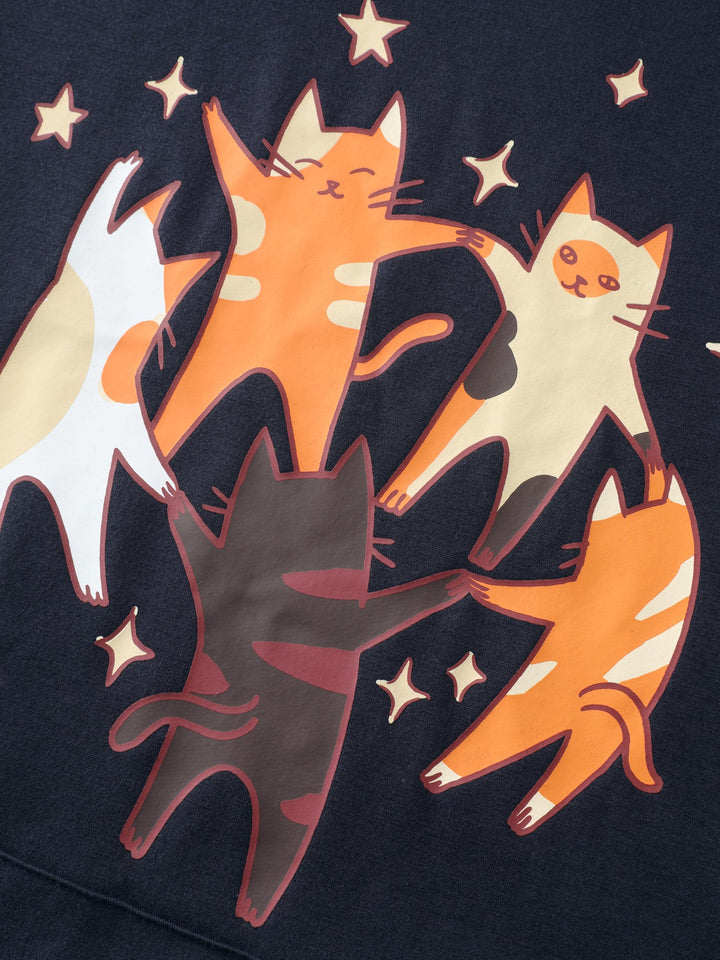 Supersoft Midnight Cats Hoodie