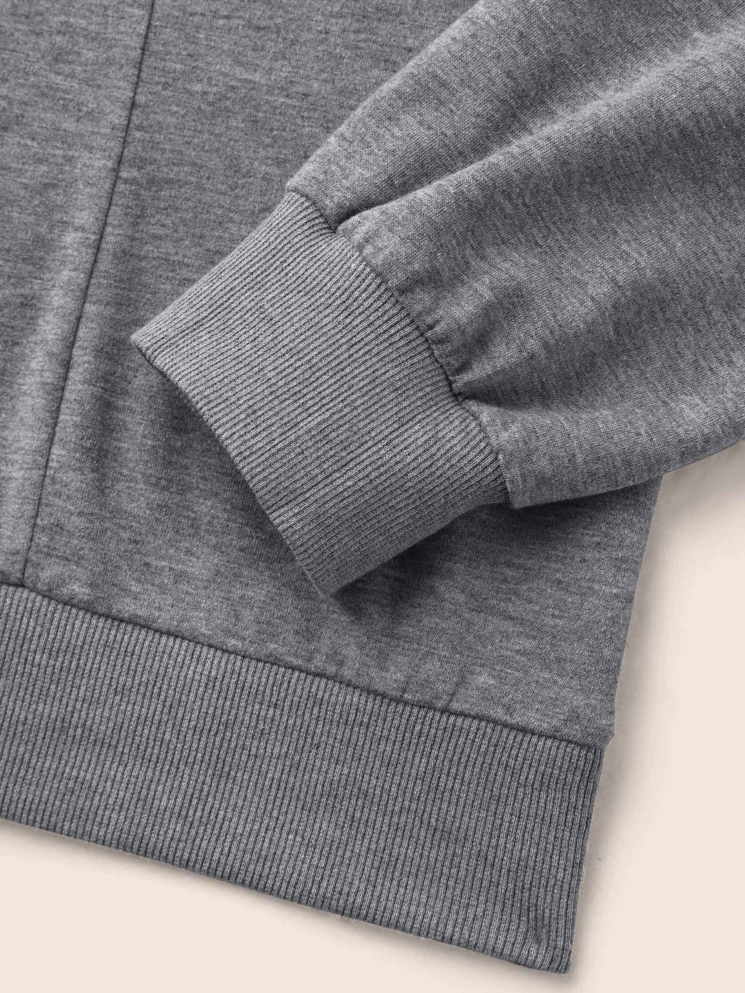 Round Neck Stitch Slightly Stretchy Sweatshirt