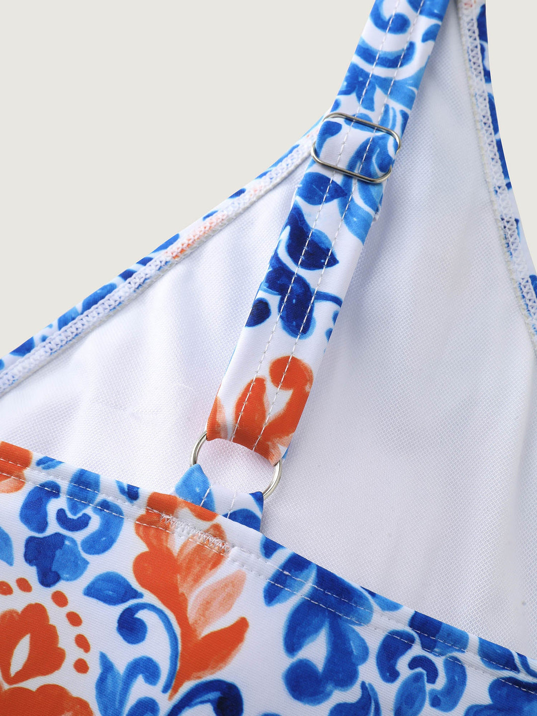 Breezy Print Pocket Surplice Swim Dress