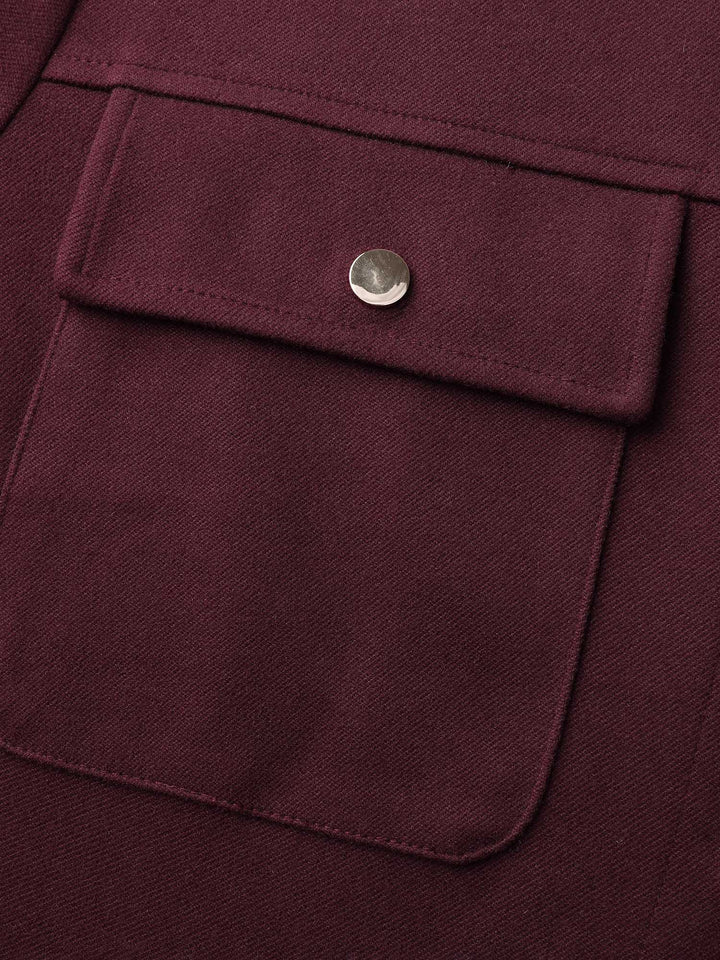 Chest Pockets Button-Down Jacket
