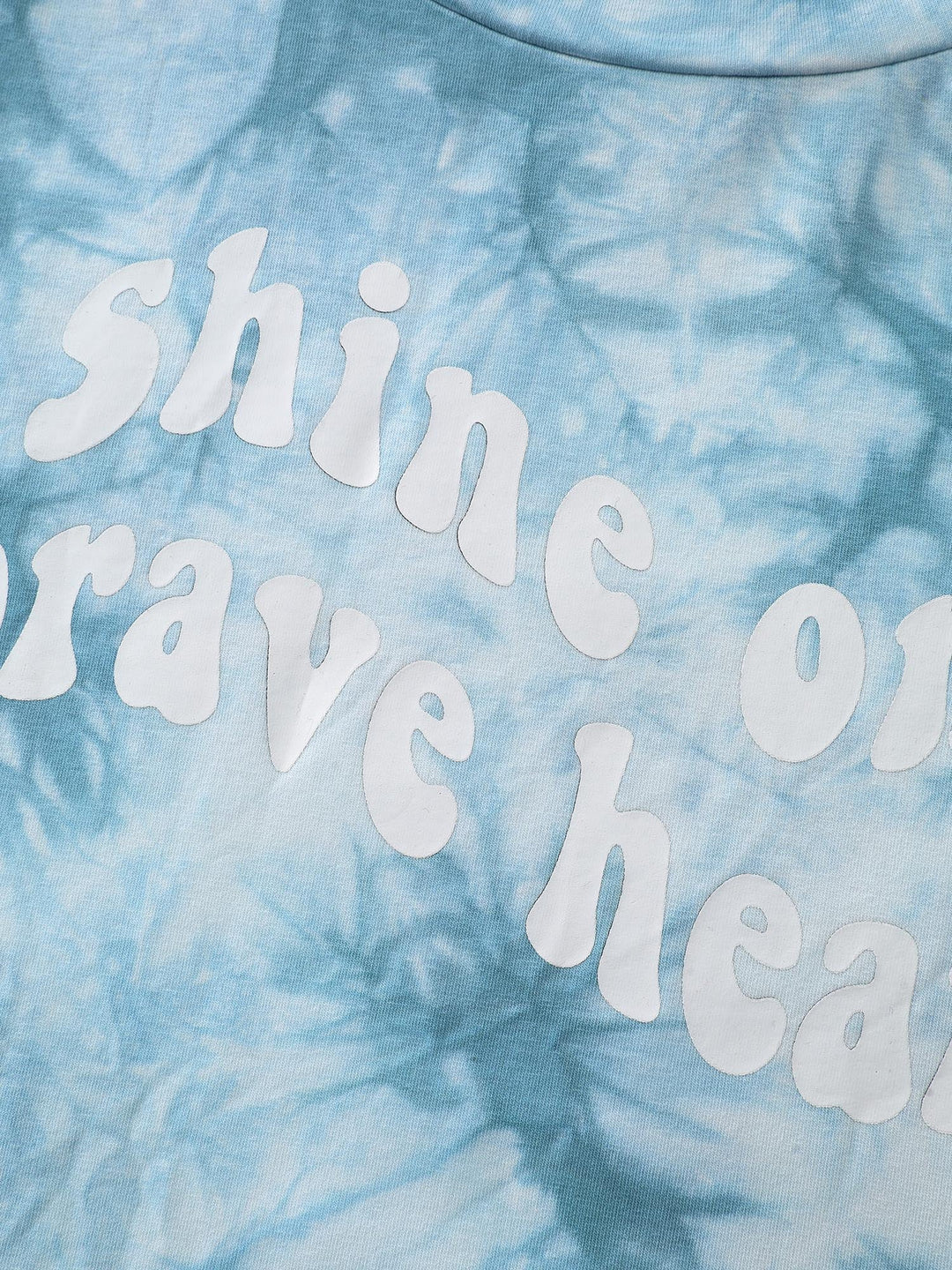 Tie-Dye Positive Affirmation Print Sweatshirt