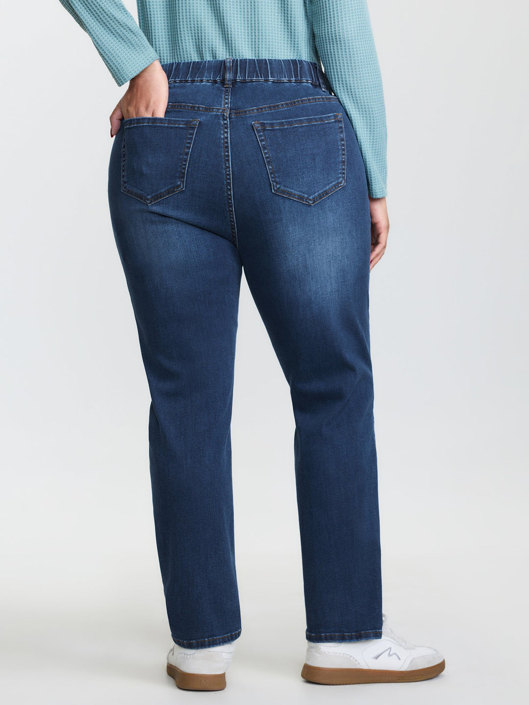 Pull-On Stretchy Boyfriend Jeans