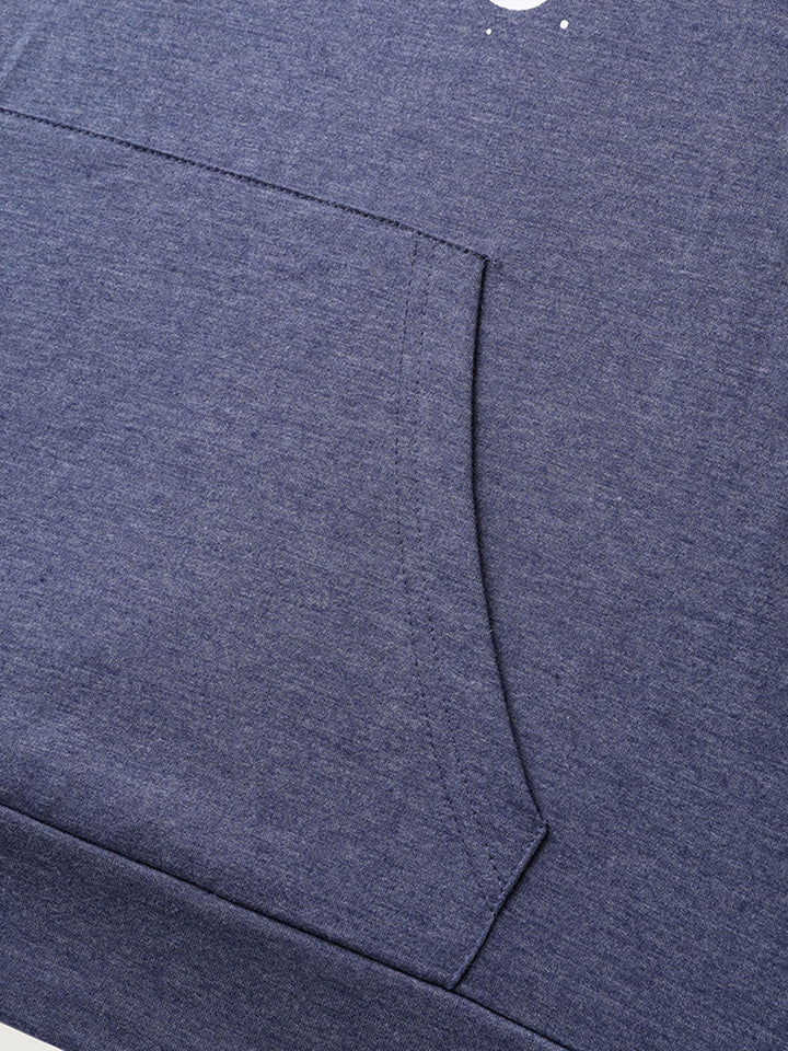 Celestial Print Solid Hoodie