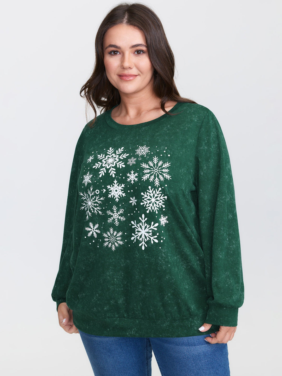 Holiday Cozy Print Sweatshirt