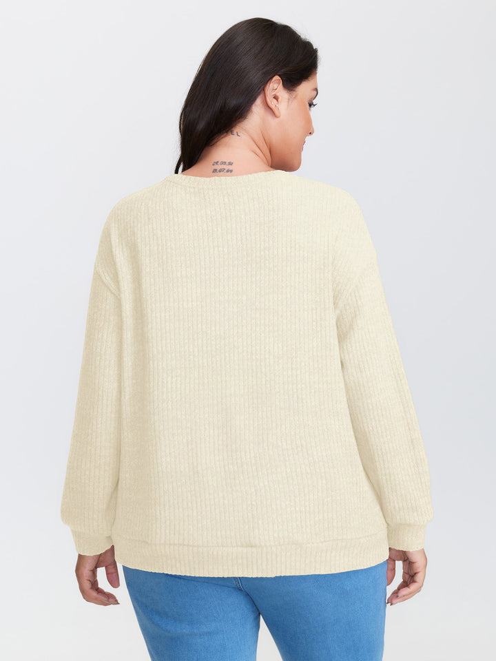 Happy Otter Embroidered Sweatshirt