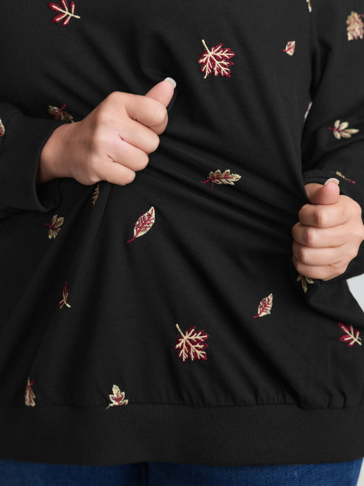 Stretch Lead Embroidered Sweatshirt