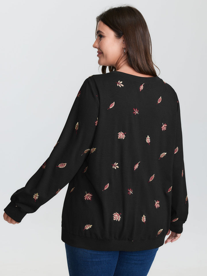 Stretch Lead Embroidered Sweatshirt