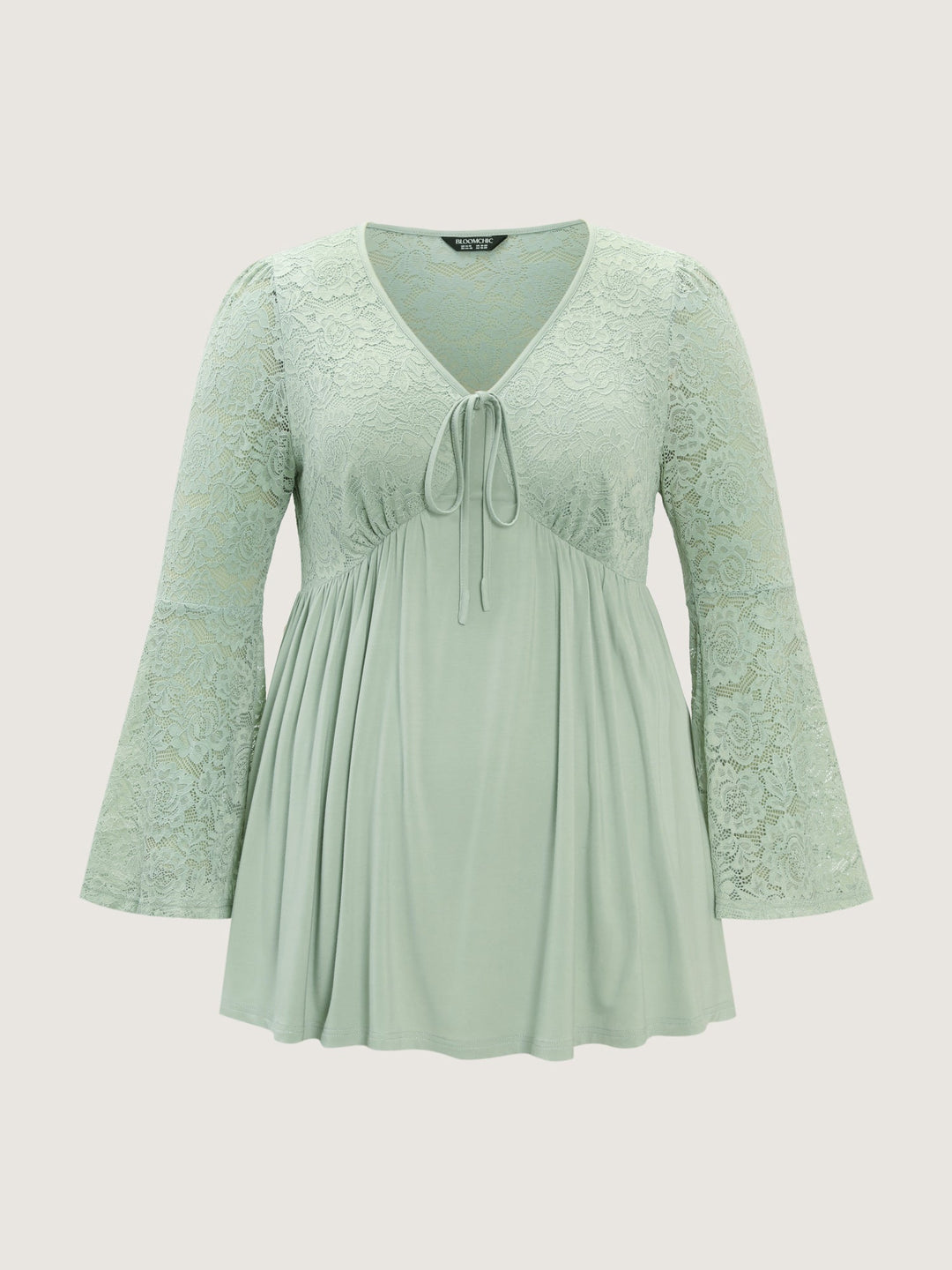 Tunic Waist-Tie Flowy Knit Top