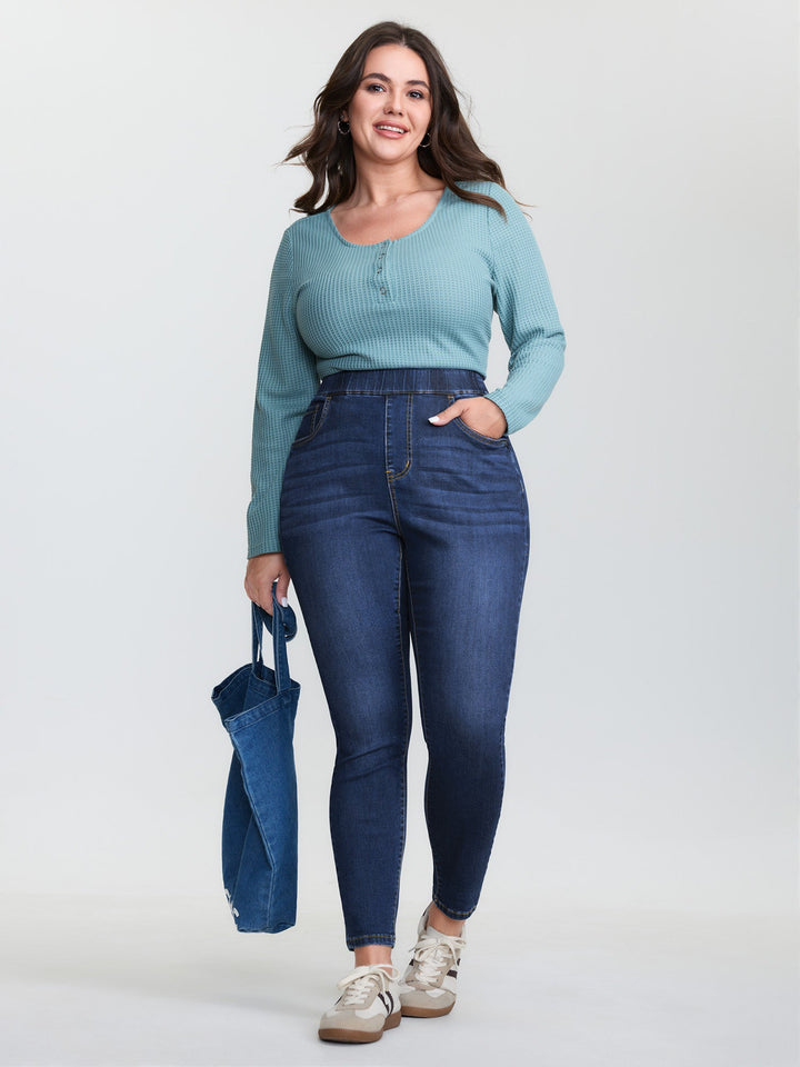 Supersoft Pull-On Skinny-Fit Jeans