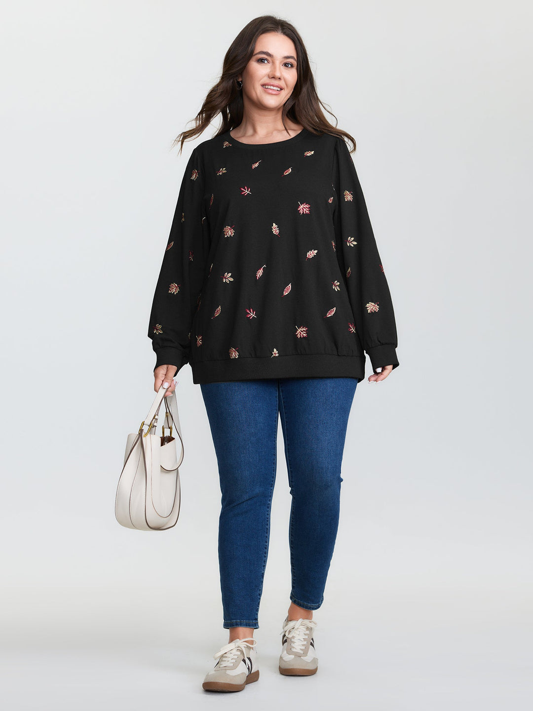 Stretch Lead Embroidered Sweatshirt