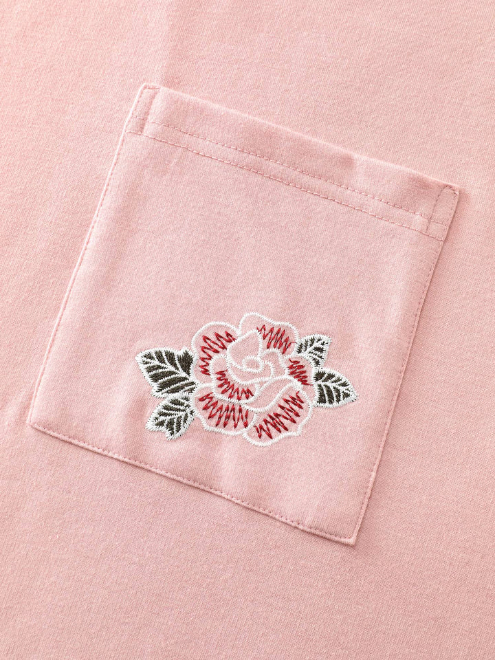Floral Embroidery Lace Trim Sweatshirt