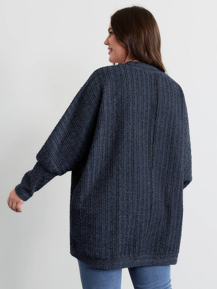 Raglan Sleeve Curvy Hem Jacket