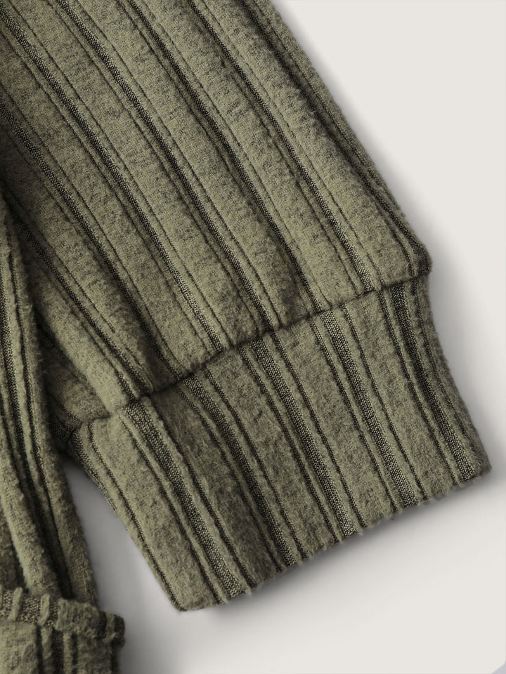 2-In-1 Textured Shoulder Straps Sweatshirt
