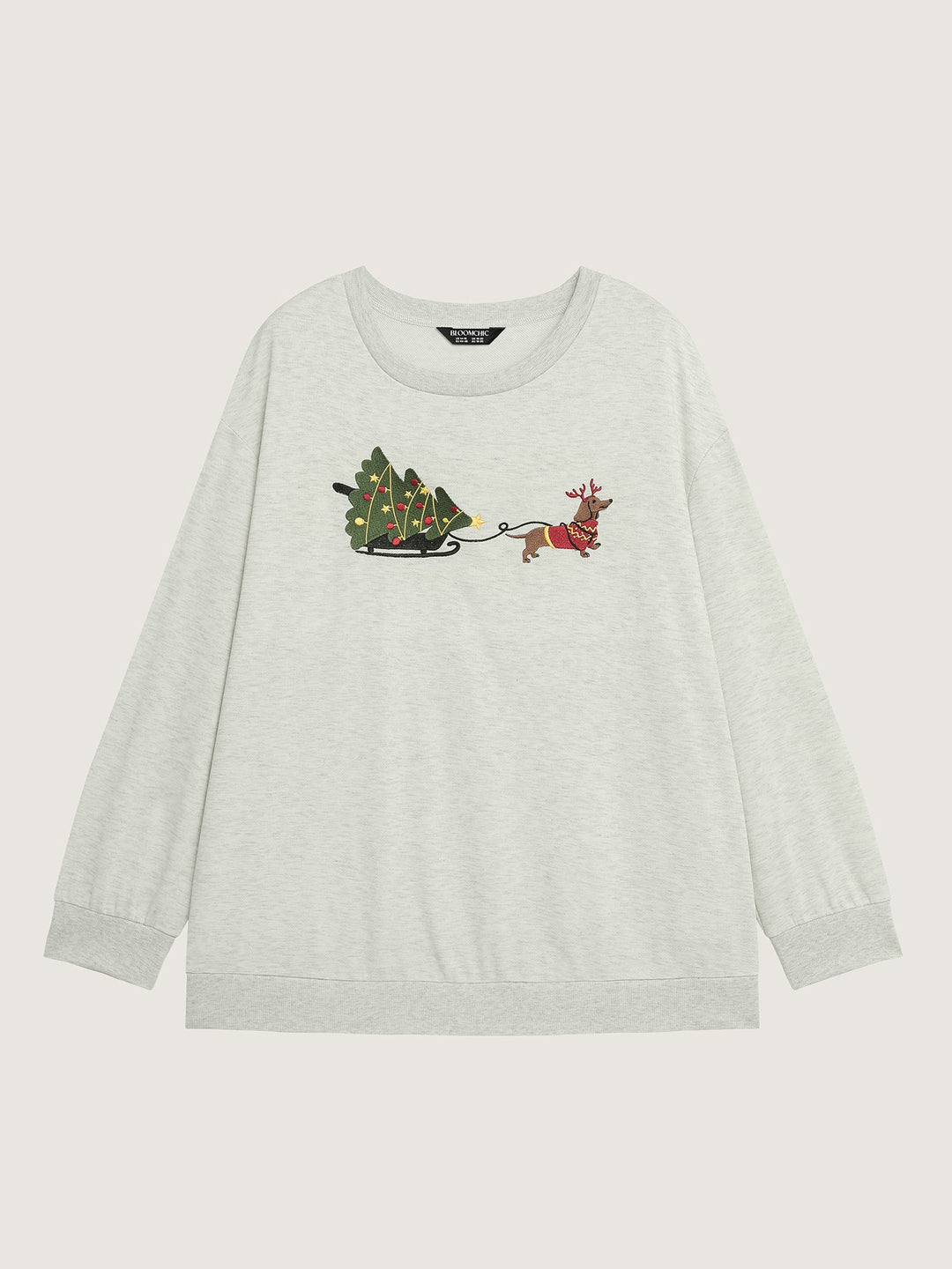 Holiday Gifts Embroidered Heather Sweatshirt