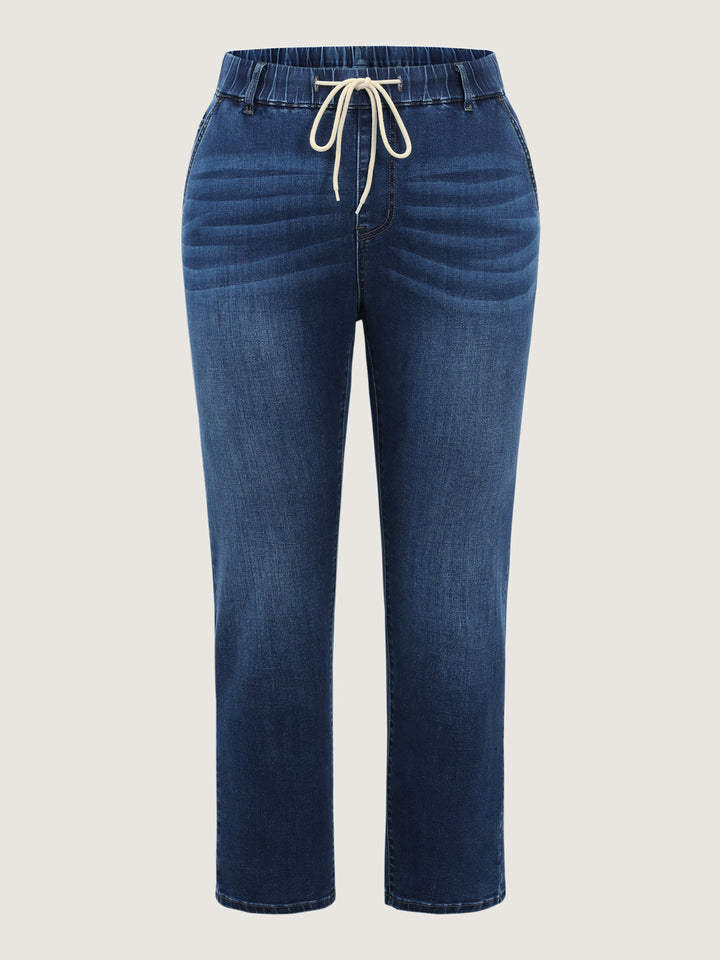 Pull-On Stretchy Boyfriend Jeans