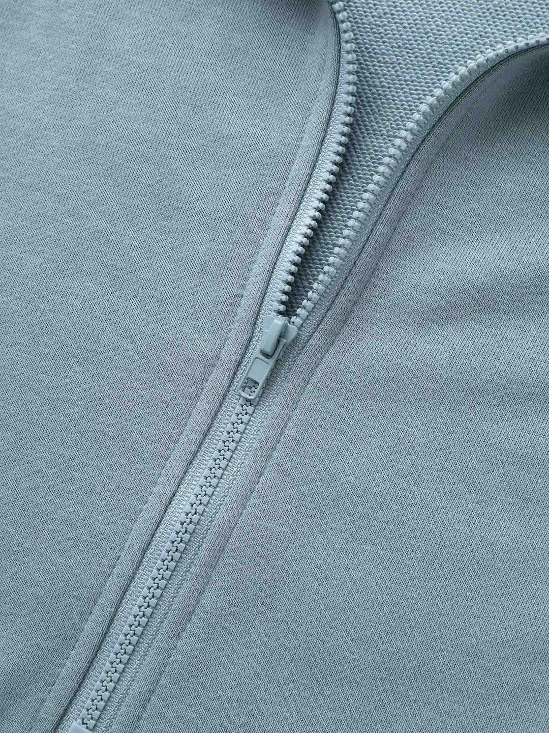Textured Half Zip Patchwork Sweatshirt