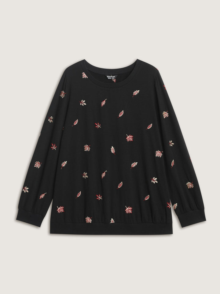 Stretch Lead Embroidered Sweatshirt