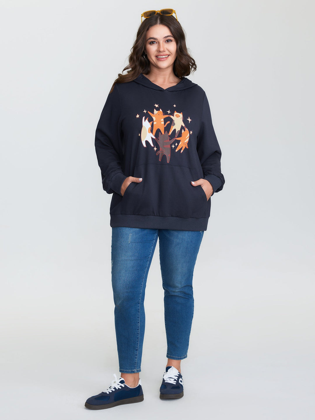 Supersoft Midnight Cats Hoodie