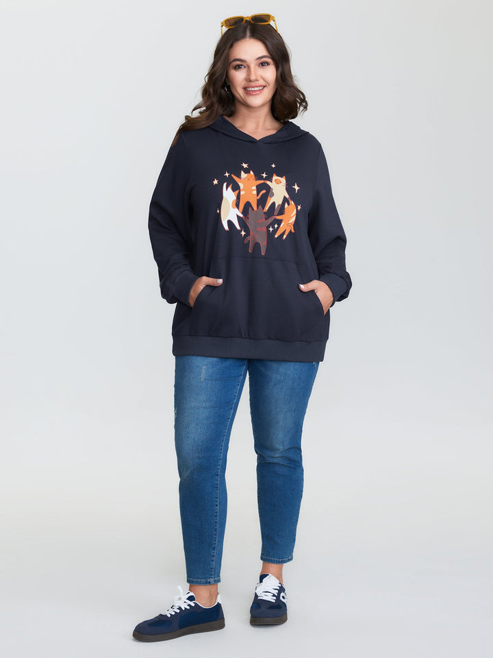 Supersoft Midnight Cats Hoodie