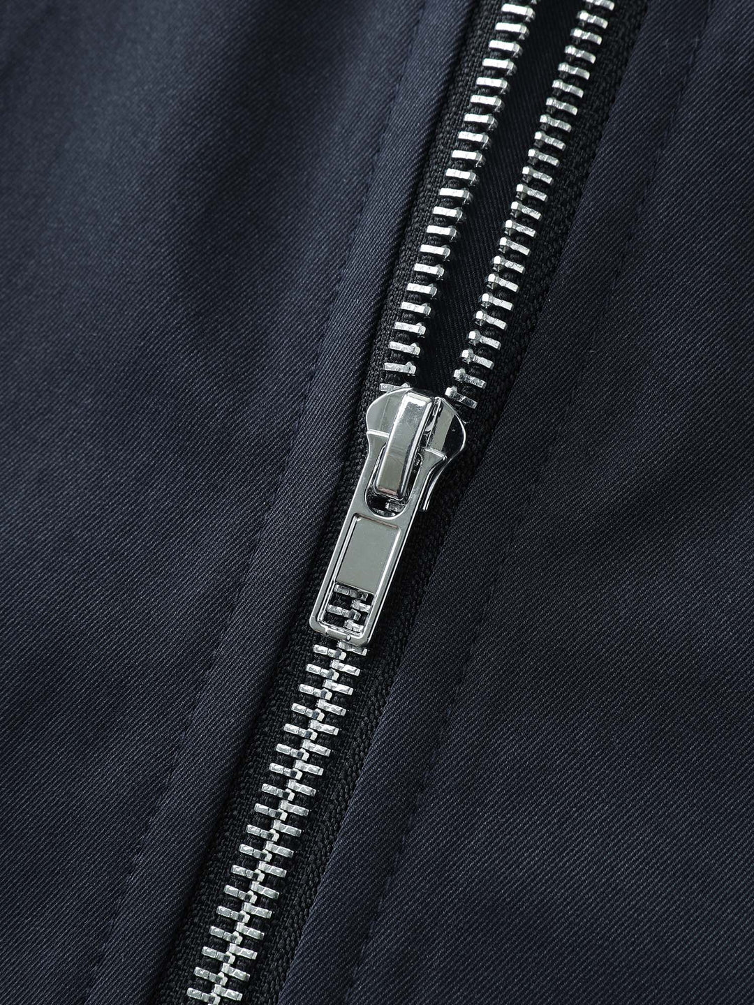 Checkered Zipper Front Pockets Jacket