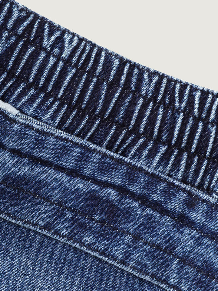 Pull-On Rubber Waist Jeans