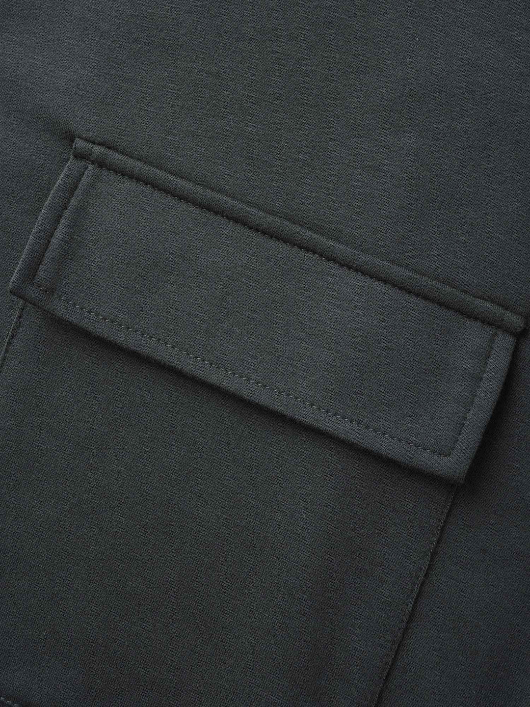 Half Zip Hooded Pocket Sweatshirt
