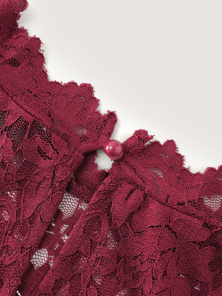 Spice It Up Sheer Lace Blouse